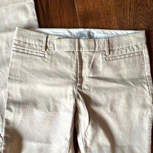 GAP Modern Boot Cut Dress Pants Size 4 Ankle length khaki beige stretch